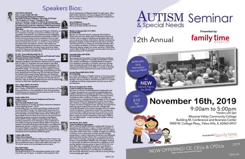 Autism & Special Needs Seminar Speakers